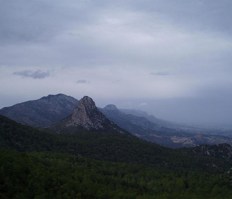 Pentadaktylos Mountains, known for their rugged beauty and panoramic views, offering excellent hiking opportunities.