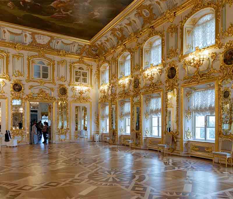 Peterhof Palace, St. Petersburg: Known as the Russian Versailles, it's renowned for stunning gardens and fountains.