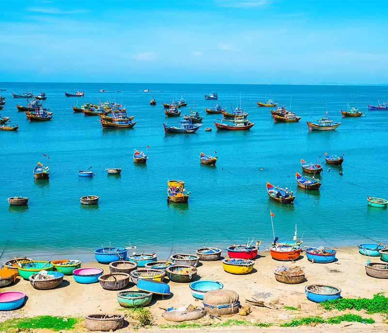 Phan Thiet - A coastal city known for its beautiful beaches, sand dunes, and the nearby resort town of Mui Ne.
