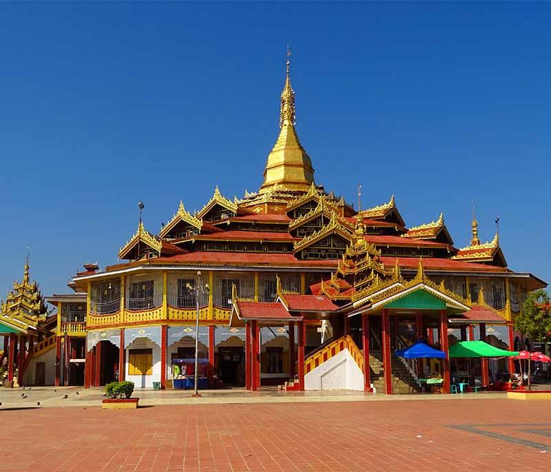 Phaung Daw Oo Pagoda, Inle Lake - A significant pilgrimage site, known for its five small Buddha images covered in gold leaf.