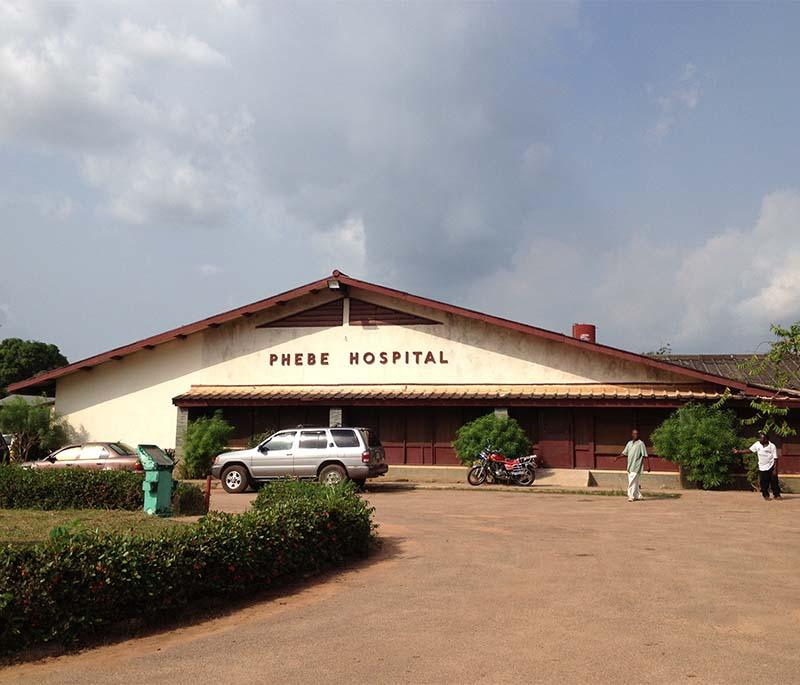 Phebe Hospital, Miotso, a medical facility providing essential healthcare services to the local community.