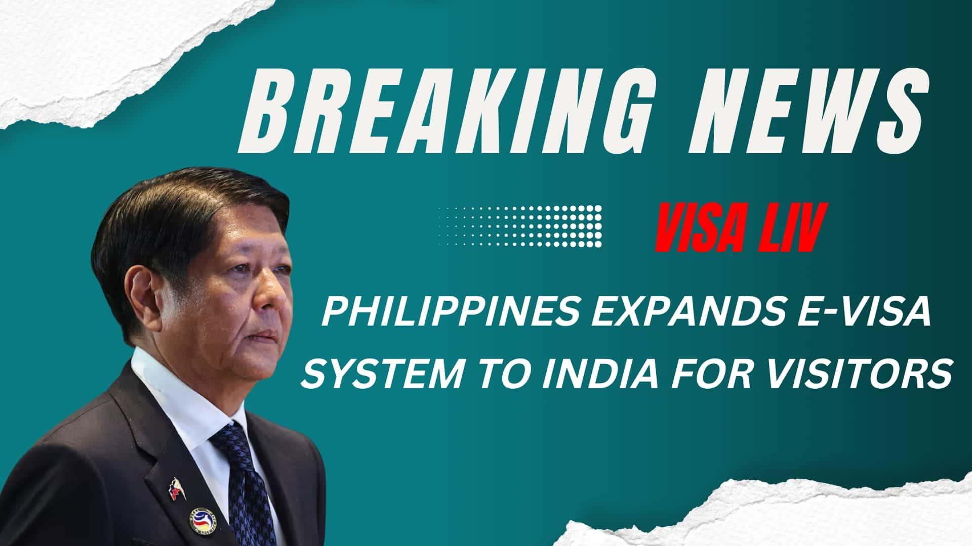  The Philippines expands its e-Visa system to Indian travelers, simplifying the application process for visitors.