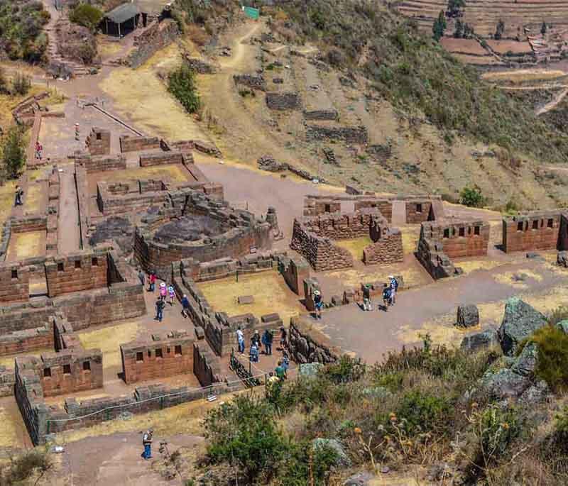 Pisac - Known for its vibrant market and significant Inca ruins, featuring agricultural terraces and temple complexes.