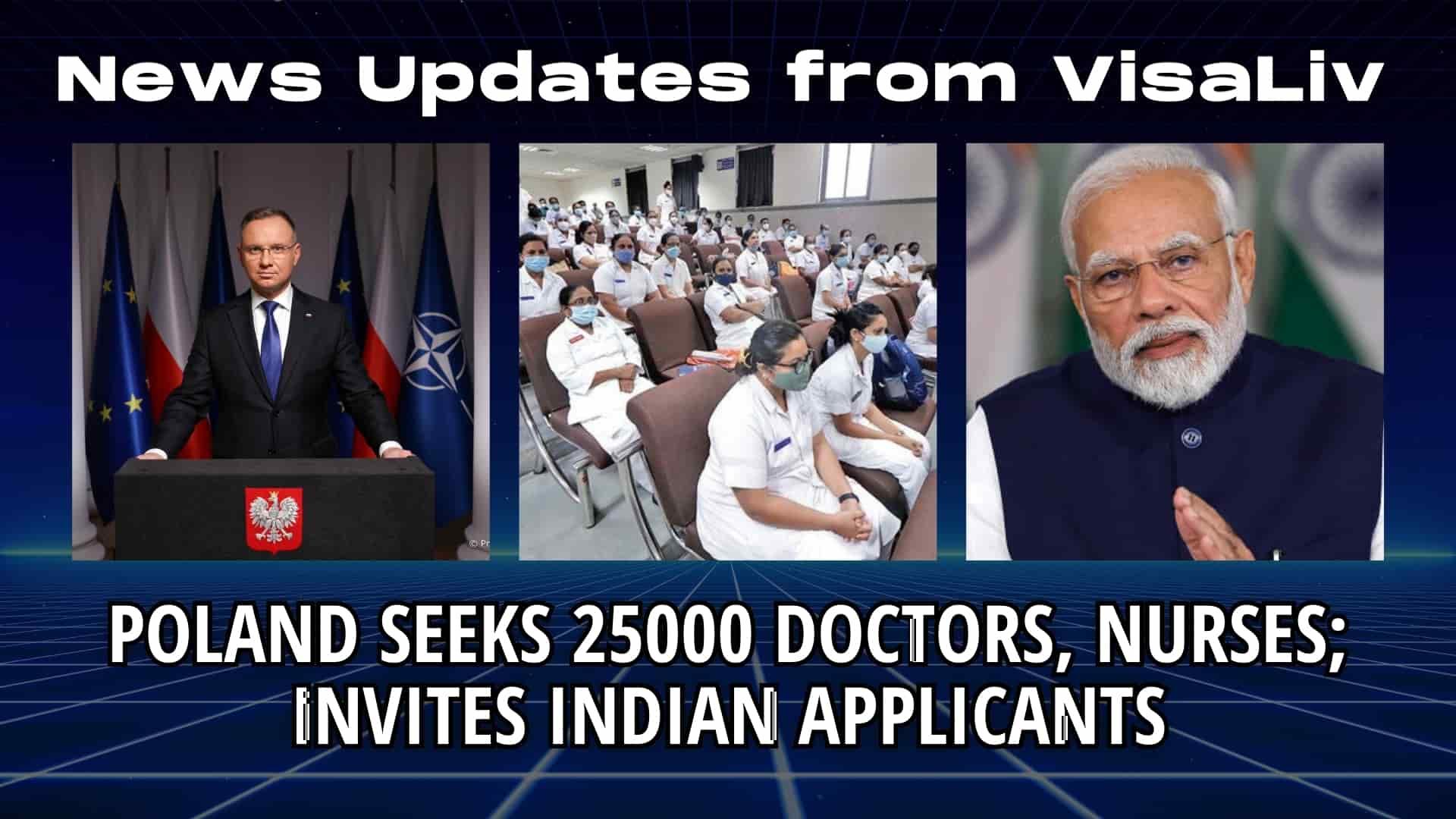 Poland invites 25000 doctors and nurses to address workforce shortages, with a special focus on attracting Indian applicants.