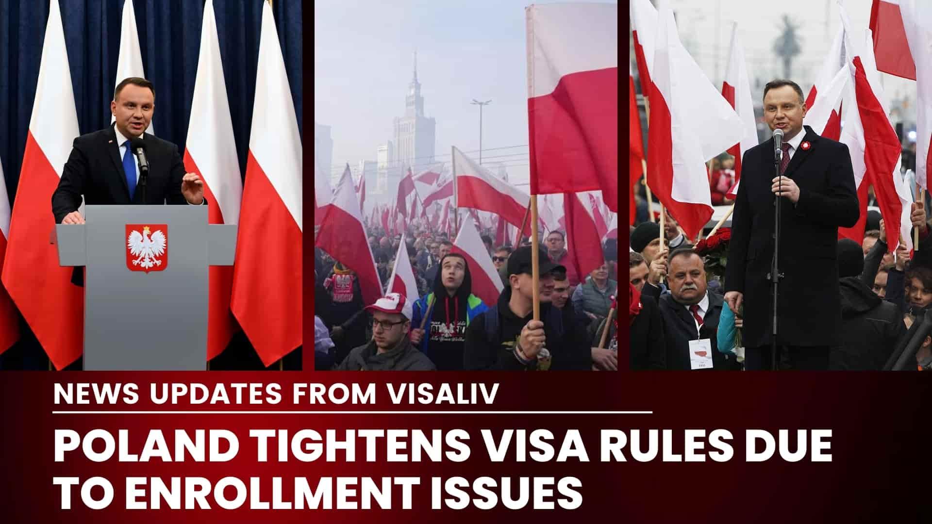 Poland enforces stricter visa rules due to enrollment challenges, impacting international students seeking admission.