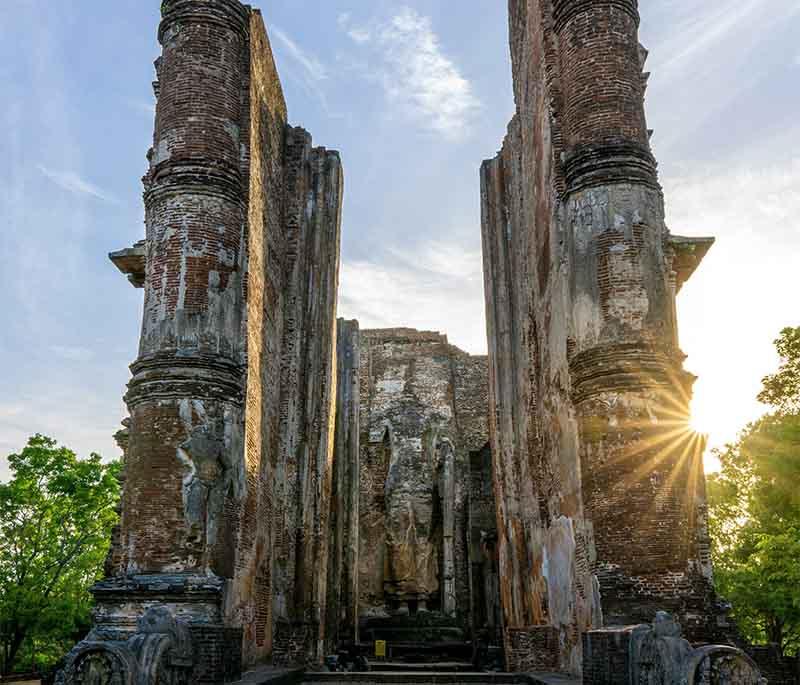 Polonnaruwa Archaeological Site - A UNESCO World Heritage site with well-preserved ruins of an ancient city.