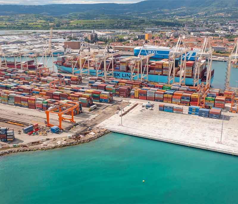 Port of Koper - Slovenia's main seaport, known for its historic old town, vibrant waterfront, and maritime activities.
