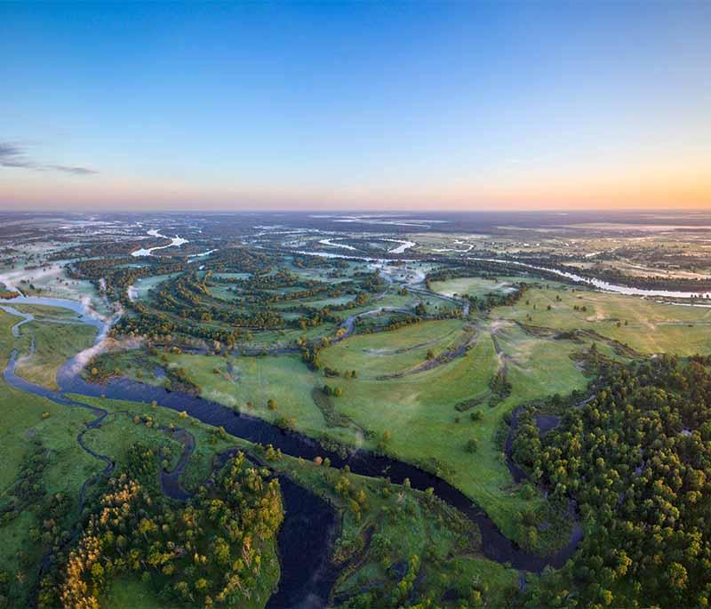 Pripyatsky National Park, highlighting the rich biodiversity and scenic landscapes along the Pripyat River.