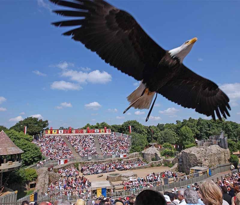 Puy du Fou, Vendée, a historical theme park offering spectacular live shows and reenactments of historical events.