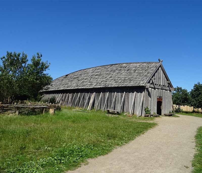 Ribe Viking Center, a living history museum offering insights into the Viking Age with reconstructed buildings and activities