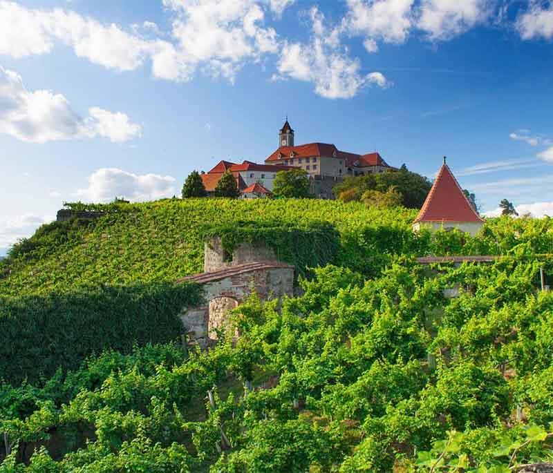 Riegersburg Castle in Styria: Fortified site with a rich history and cultural exhibitions for visitors.