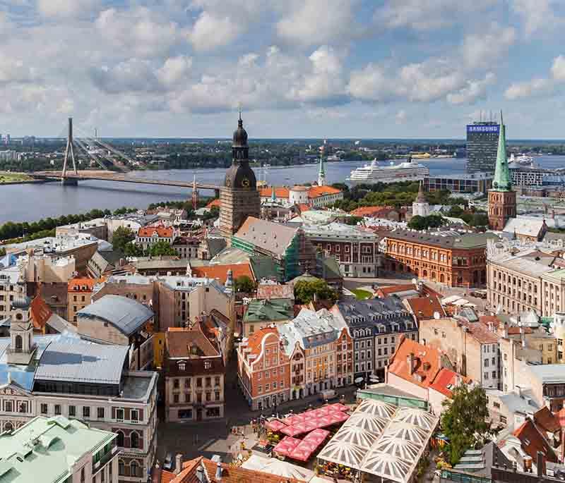 Riga Old Town: Riga Old Town, a UNESCO site, features medieval architecture, cobblestone streets, and culture.