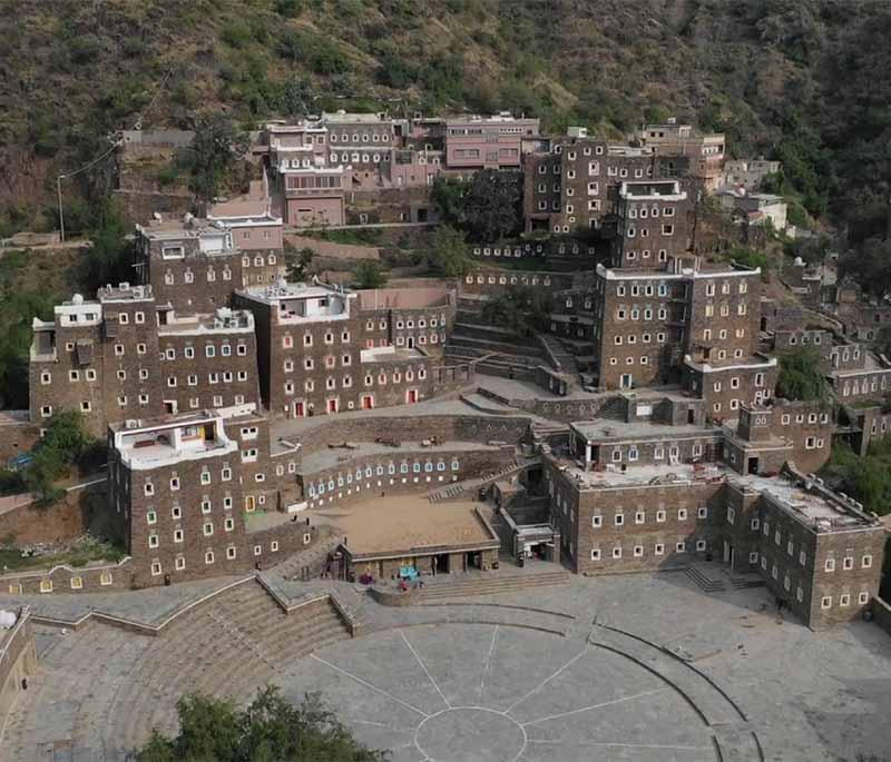 Rijal Almaa Village - Asir - A traditional village known for its unique stone architecture and cultural heritage.