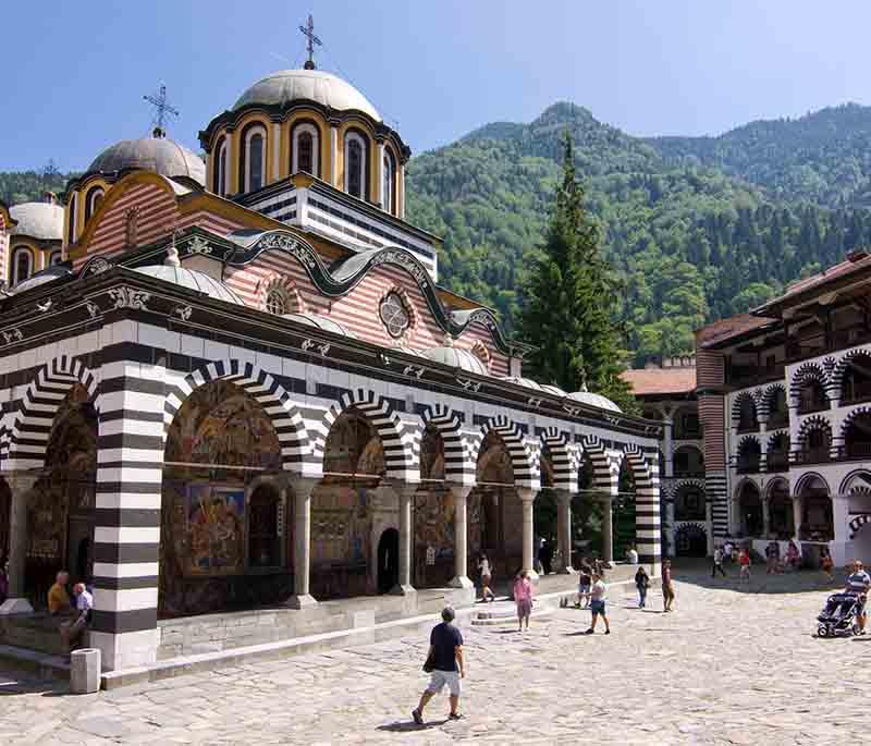 Rila Monastery, a UNESCO World Heritage Site, renowned for its stunning architecture and spiritual significance.