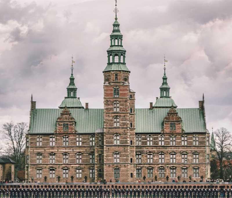 Rosenborg Castle, Copenhagen, a Renaissance castle housing the Danish crown jewels and surrounded by King's Garden.