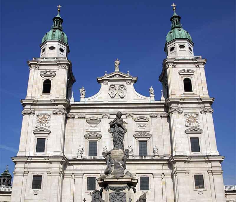 Salzburg Cathedral: A baroque architectural gem with historical and cultural significance, attracting many visitors.