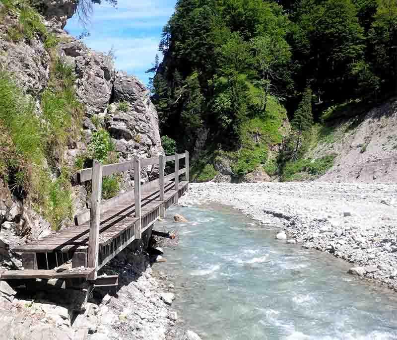 Samina Valley, a beautiful valley in Liechtenstein offering hiking trails and picturesque natural landscapes.