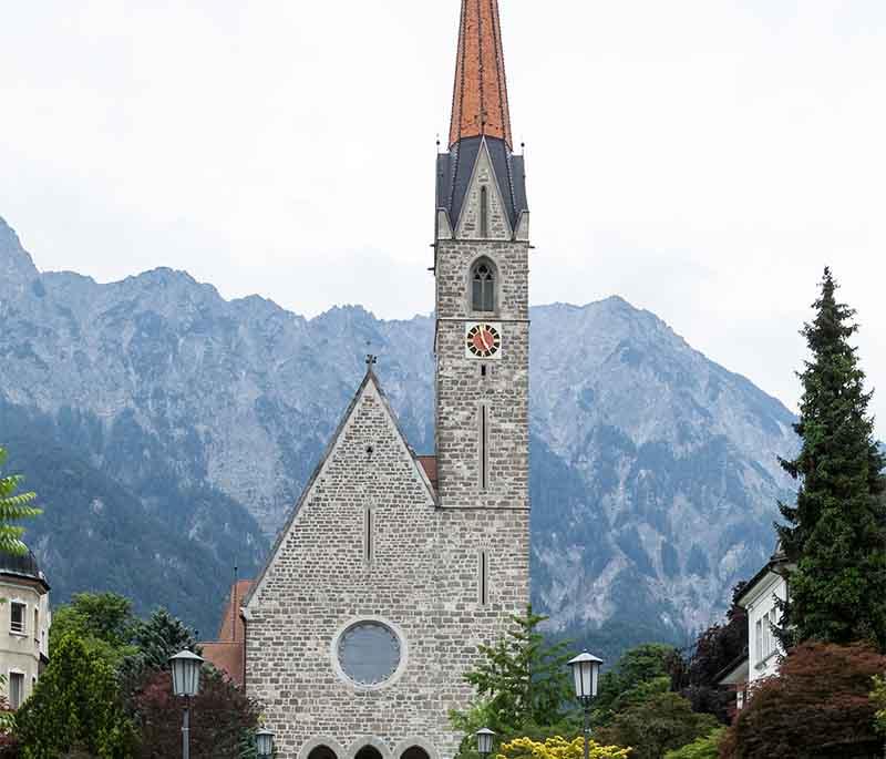 Schaan, Liechtenstein's largest municipality, known for its cultural sites, including the Church of St. Laurentius.