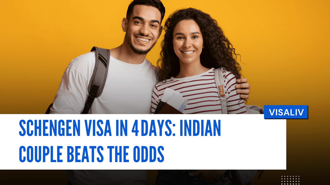 Indian couple secures Schengen visa in just four days, achieving rare success despite strict processing delays.