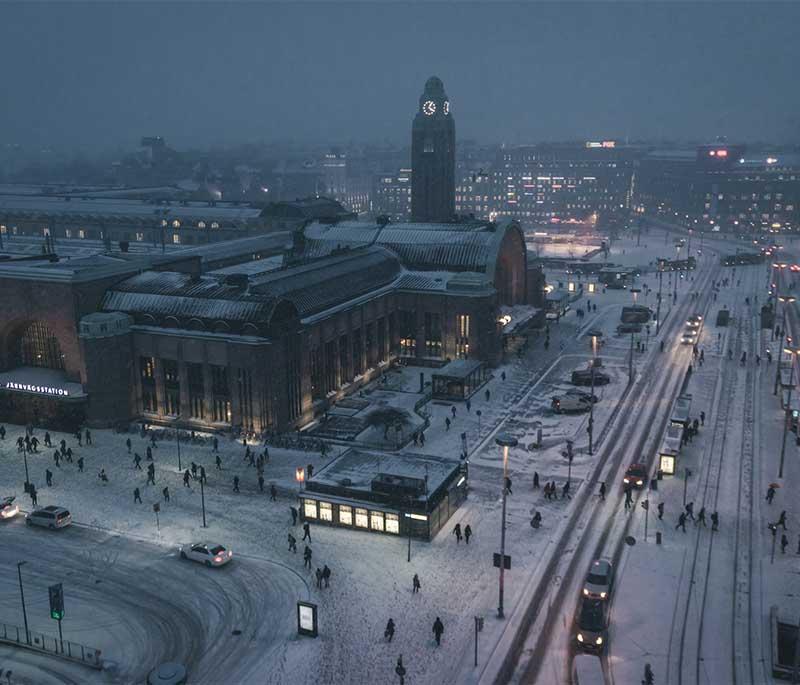 Senate Square, Helsinki: Historic Senate Square in Helsinki with neoclassical buildings and the Cathedral.