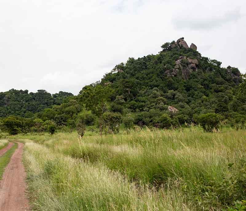 Shai Hills Resource Reserve, a nature reserve for hiking, wildlife viewing, and exploring ancient caves and formations.