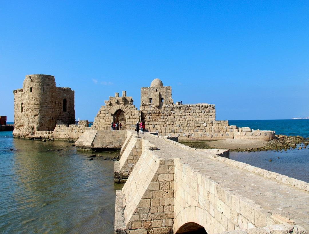 Sidon (Saida), an ancient port city with notable sites such as the Sea Castle, the Old Souk, and the Soap Museum.