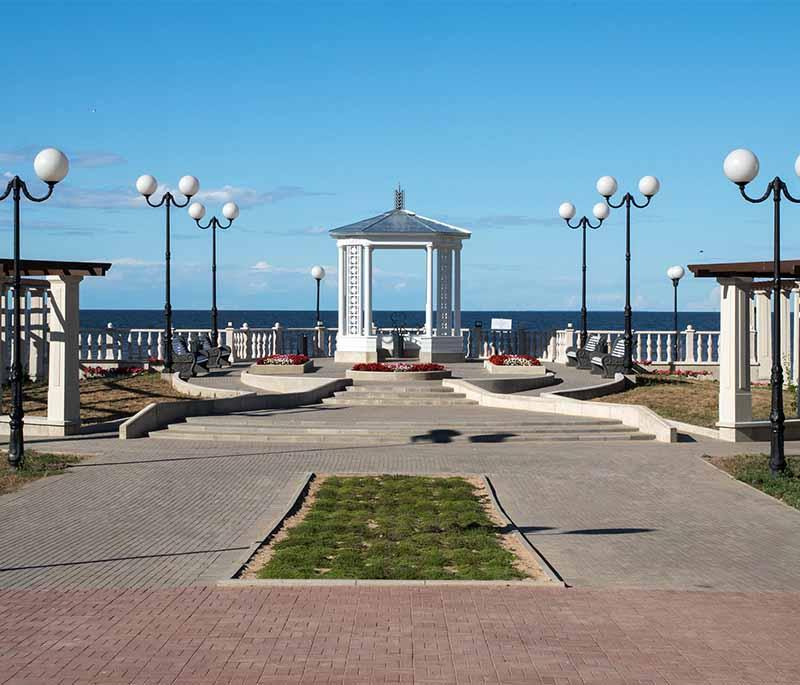 Sillamae, a town with a distinctive Soviet-era architectural style, located on the northern coast of Estonia.