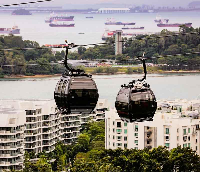 Singapore Cable Car - Offering scenic rides between Mount Faber and Sentosa Island, providing panoramic views of the city.