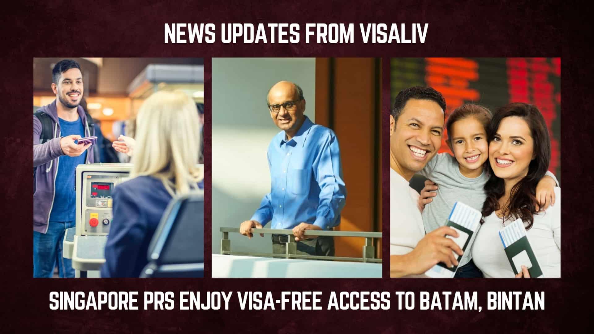 Singapore PRs can now travel visa-free to Batam and Bintan, enhancing travel options and leisure opportunities for residents.