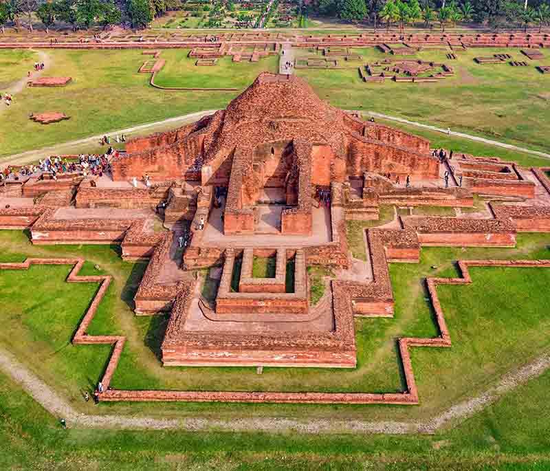 Somapura Mahavihara, Naogaon, showcasing the UNESCO World Heritage site of the ancient Buddhist monastery.