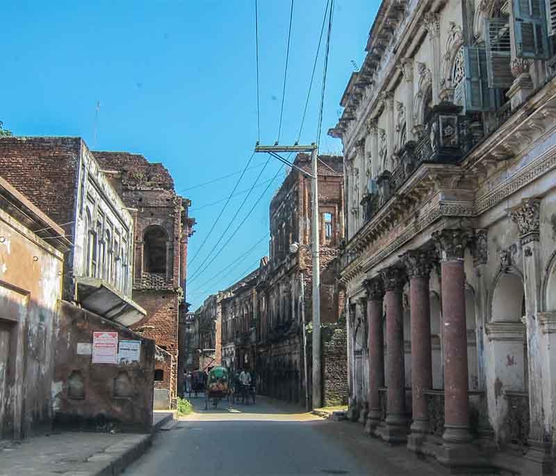 Sonargaon, depicting the historical city known for its rich heritage, ancient architecture, and folk arts.