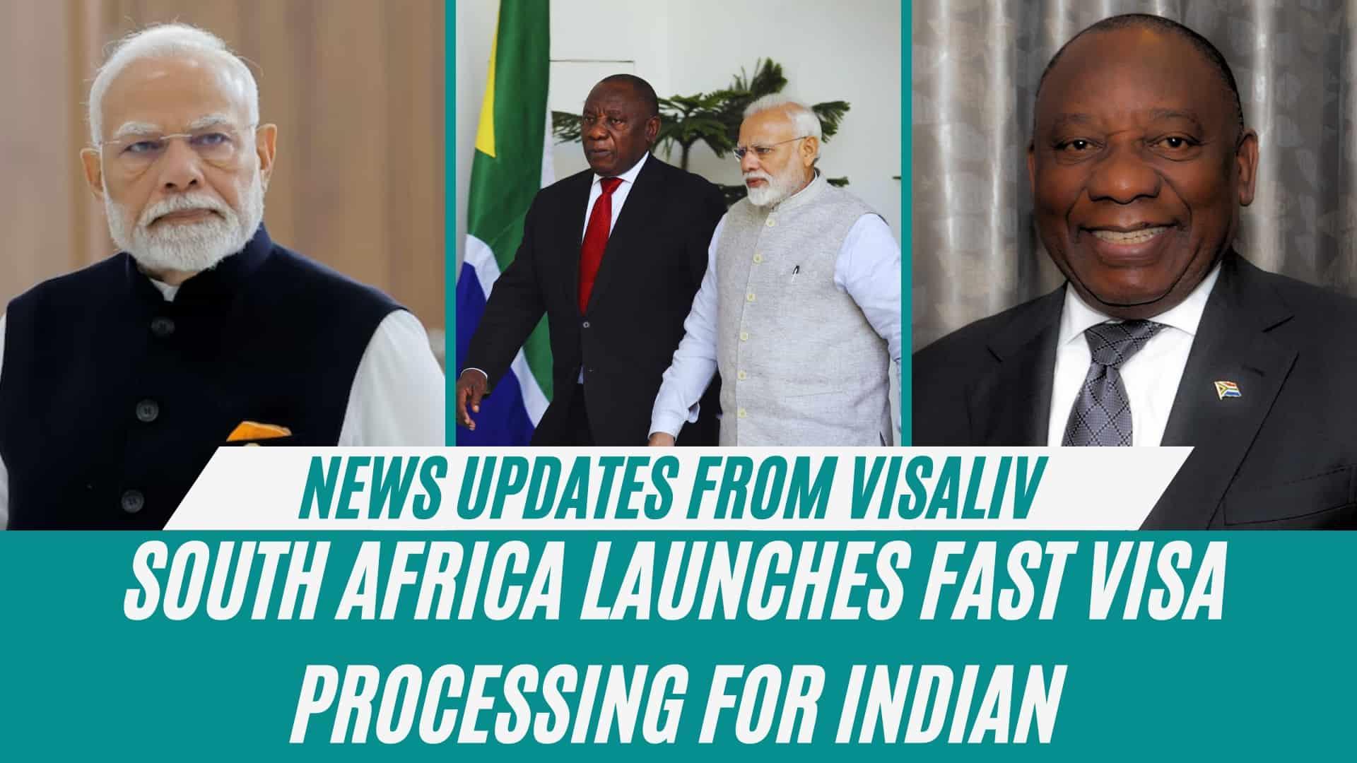 South Africa introduces fast visa processing for Indian tourists, making travel easier and quicker for Indian citizens.
