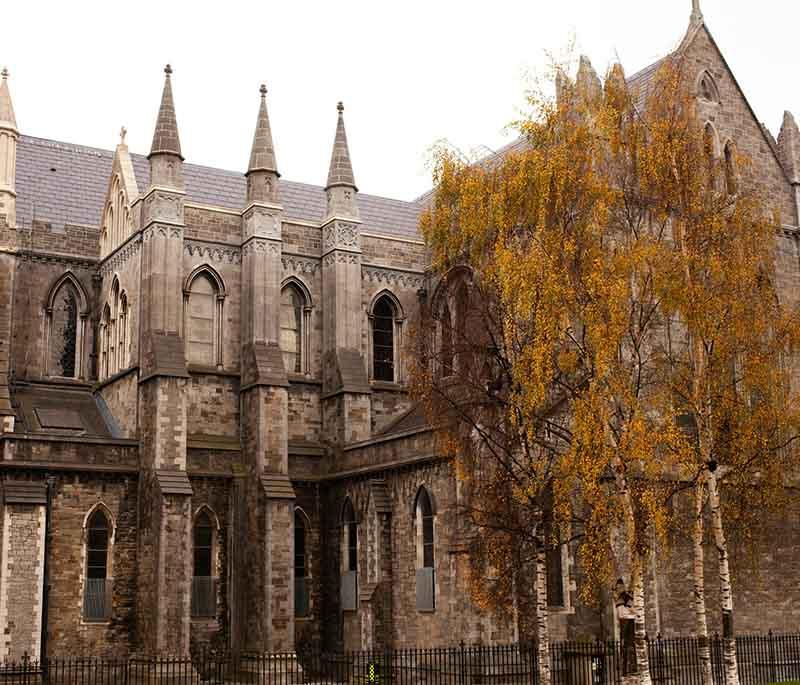 St. Patrick's Cathedral, Dublin, Ireland's largest cathedral, known for its architecture and association with St. Patrick.