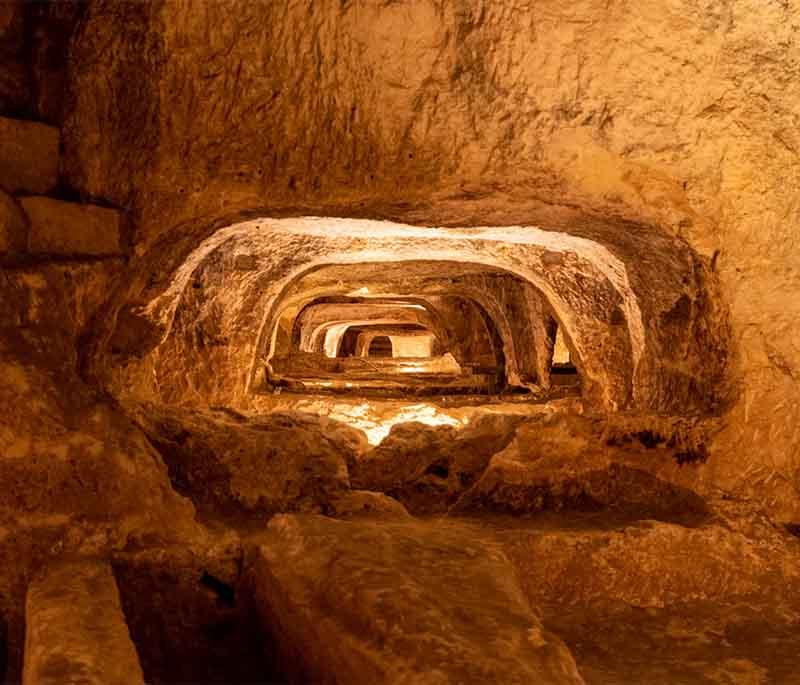 St. Paul's Catacombs: An ancient underground burial site unveiling early Christian burial practices.
