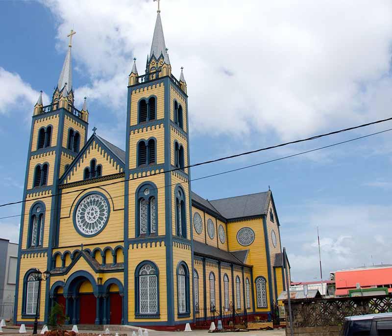 St. Peter and Paul Cathedral - The largest wooden structure in the Western Hemisphere, known for its impressive architecture.