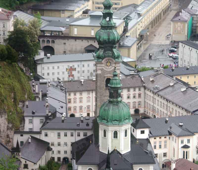 St. Peter's Abbey in Salzburg, one of the oldest monasteries with stunning baroque architecture and historical artifacts.