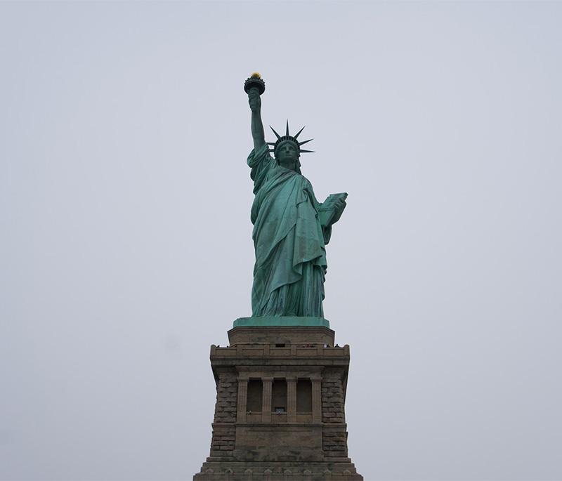 Statue of Liberty, New York - An iconic symbol of freedom and democracy, located on Liberty Island in New York Harbor.