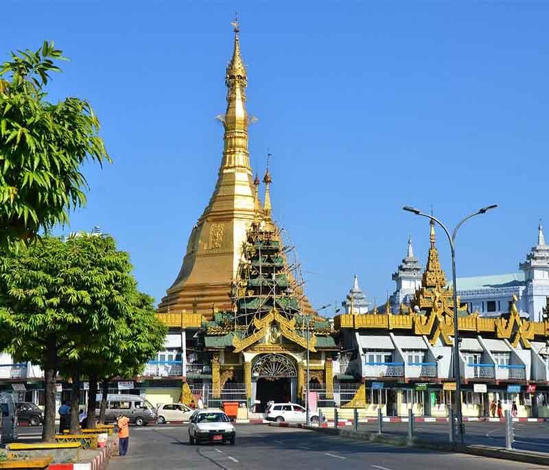 Sule Pagoda, Yangon - An ancient pagoda located in the heart of downtown Yangon, with historical significance.