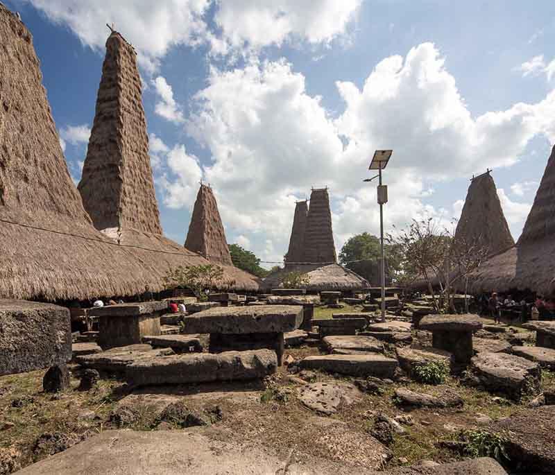 Sumba Island, East Nusa Tenggara, an island known for its unique culture, traditional villages, and stunning landscapes.