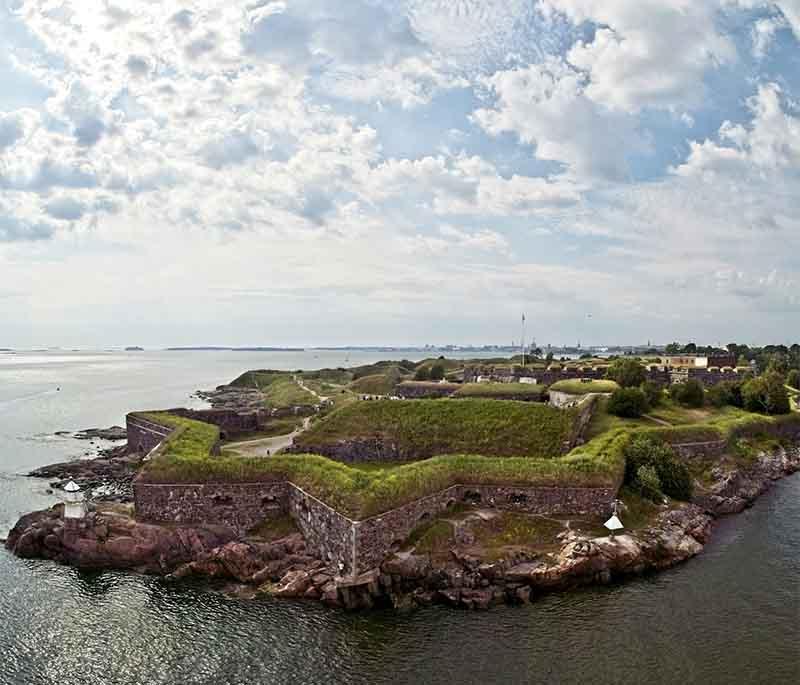 Suomenlinna Fortress, Helsinki's UNESCO site boasts historic fortifications and scenic island views.