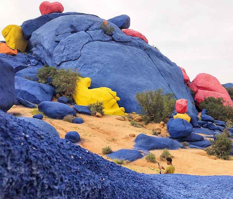 Tafraoute - Painted Rocks: Famous for its colorful painted rock formations and unique granite landscapes.