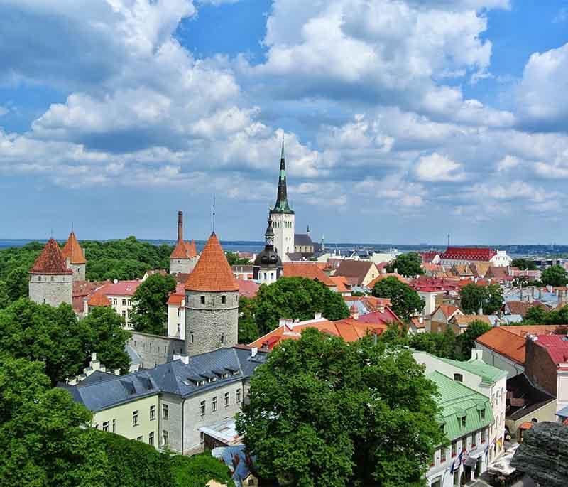 Tallinn Old Town, UNESCO site with preserved medieval architecture, cobblestone streets, and rich history.