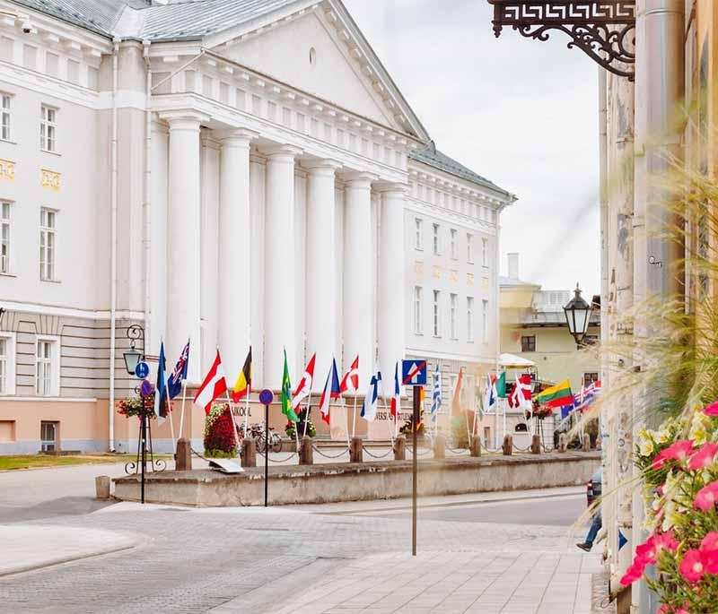 Tartu University, Estonia's oldest and most prestigious university, known for its historic campus and academic excellence.