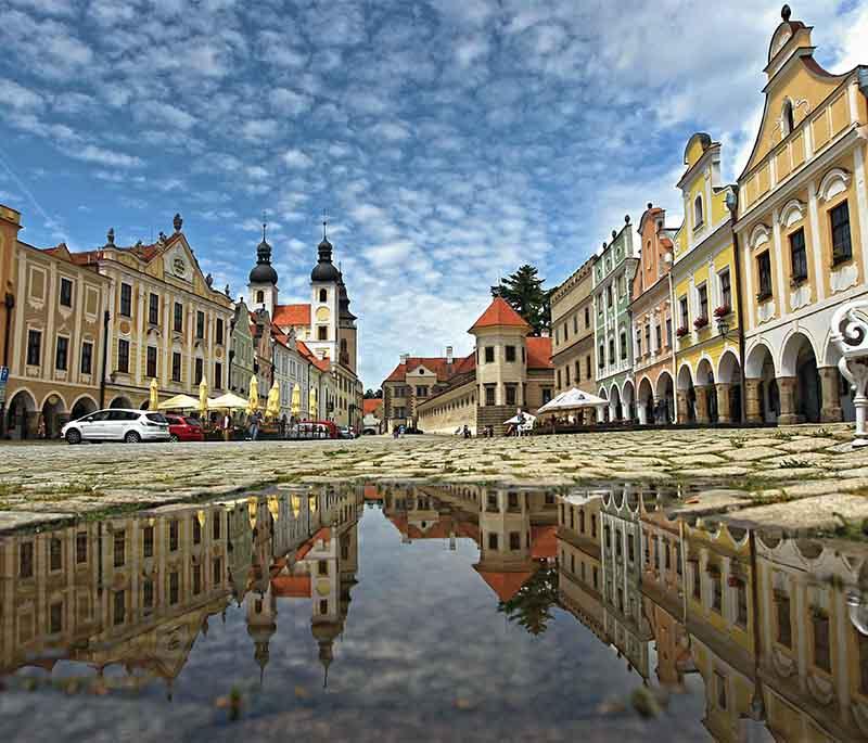 Telc Historic Centre, a UNESCO World Heritage site known for its well-preserved Renaissance and Baroque architecture.