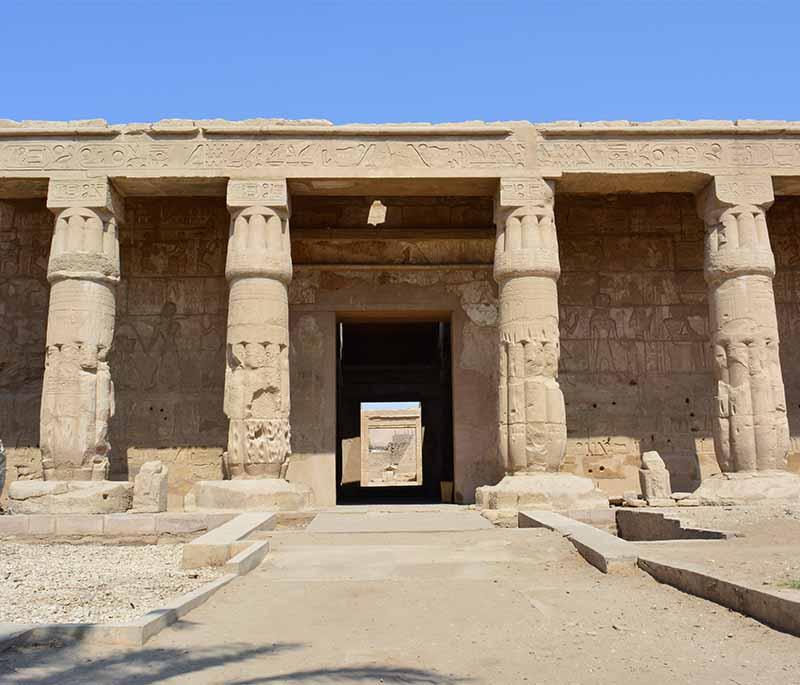 Temple of Seti I in Abydos, an ancient temple with beautifully preserved reliefs and significant historical inscriptions.