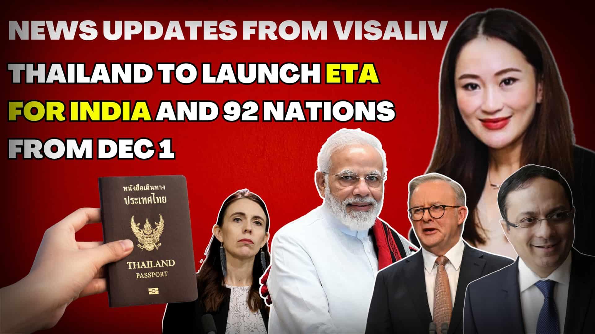 Thailand launches ETA for India and 92 nations from Dec 1, changing travel and visa requirements for these countries.