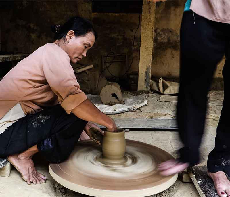 Thanh Ha Pottery Village - A traditional craft village near Hoi An, known for its pottery and ceramic products.