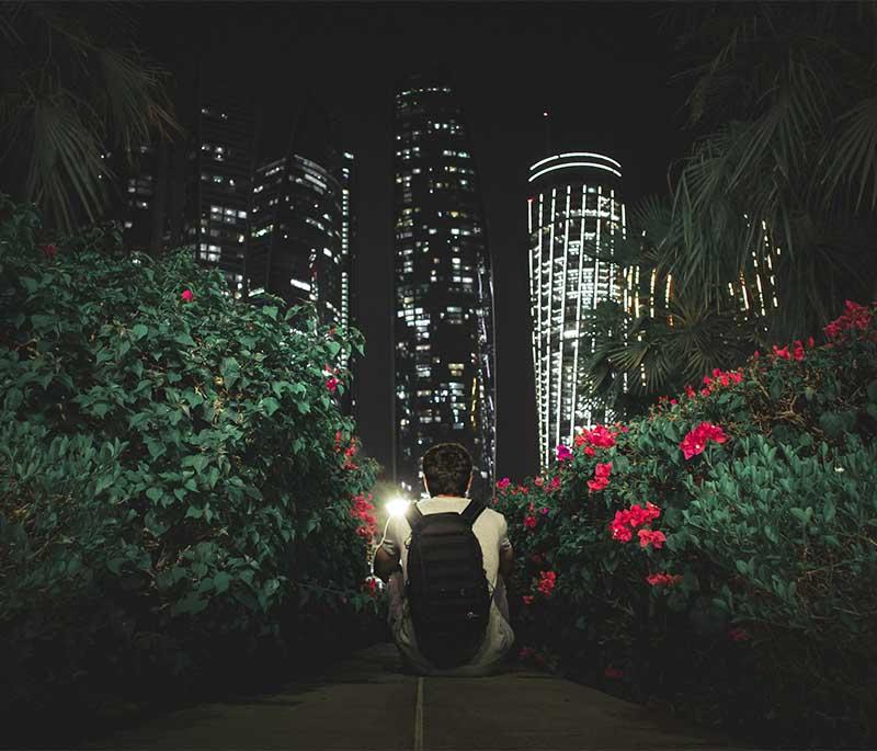 The Corniche, Abu Dhabi: Scenic waterfront promenade with parks, beaches, and stunning skyline views.