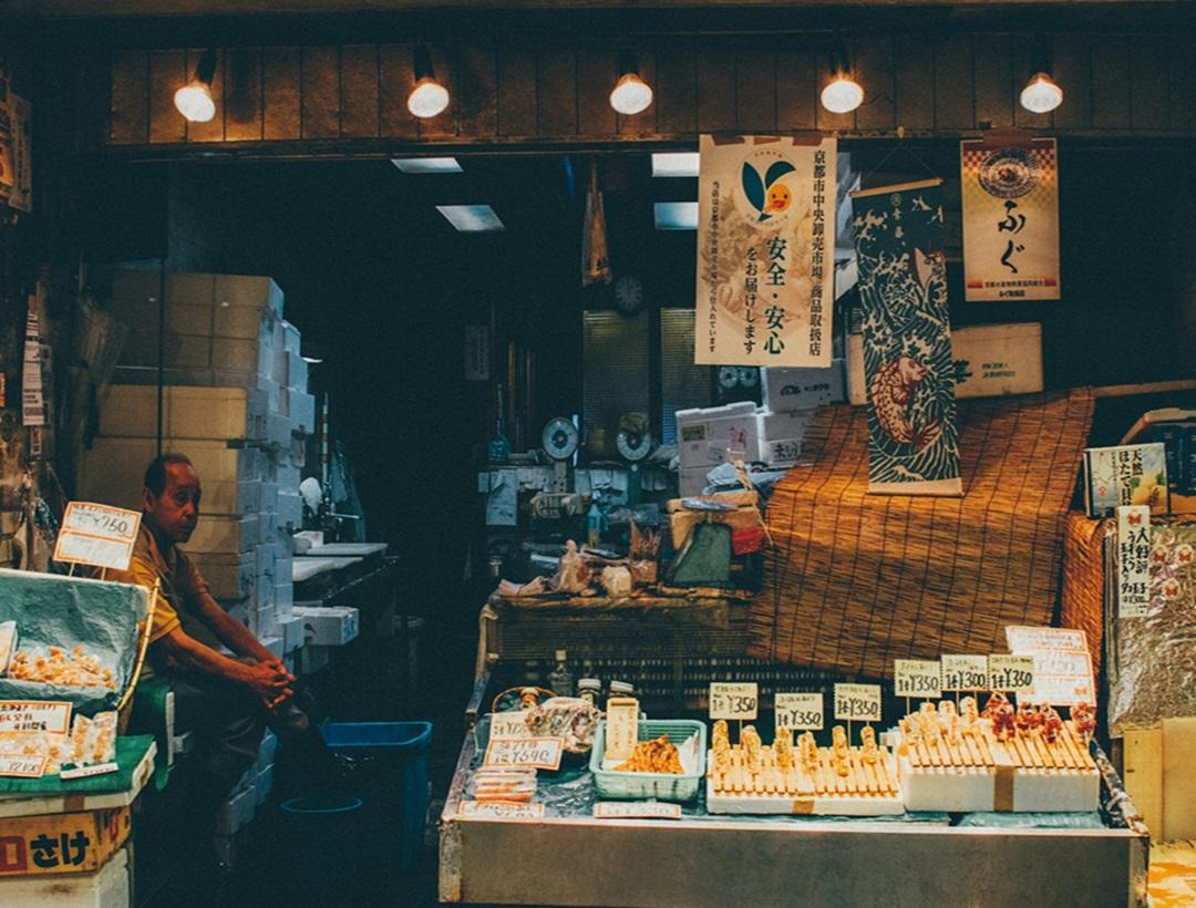 The English Market, Cork, a historic indoor market offering a wide variety of local and international foods.