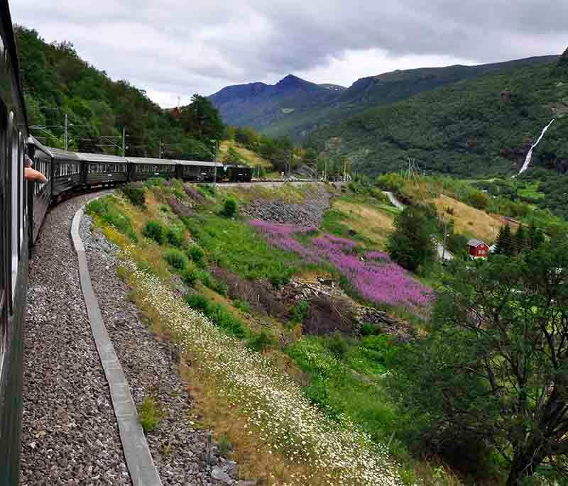 The Flam Railway - One of the world's most beautiful train journeys, offering spectacular fjord and mountain views.